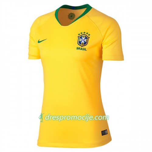 Brazil Dres Ženska Domaći Svjetsko prvenstvo 2018 Brazil Dres Ženska Domaći Svjetsko prvenstvo 2018